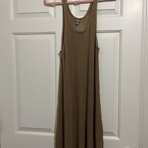 Aerie Tan Knit Swim Coverup